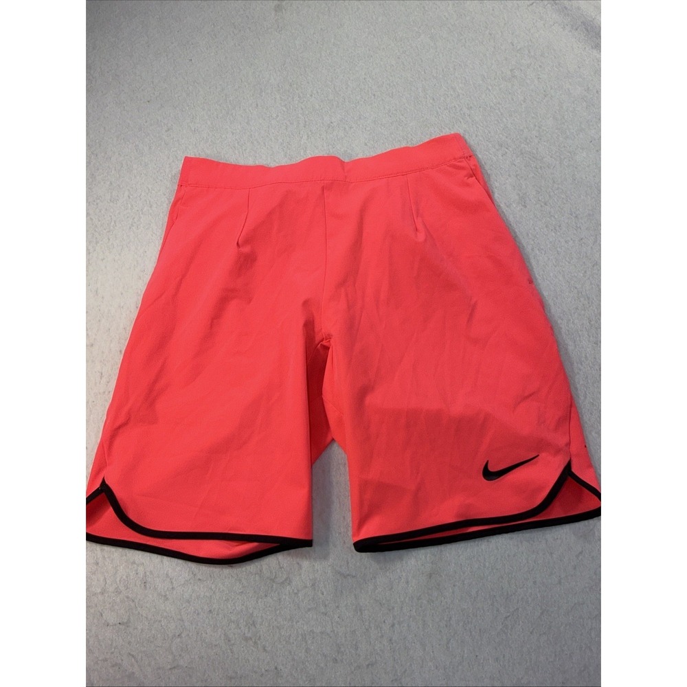 Nike Dry Fit Gladiator Running Shorts Women's‎ Small Pink Coral Neon Black Trim